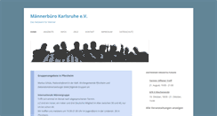 Desktop Screenshot of maennerbuero-karlsruhe.de