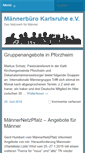 Mobile Screenshot of maennerbuero-karlsruhe.de